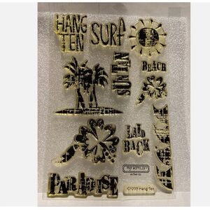 New Close to my Heart Acrylix Stamps -  Hang Ten